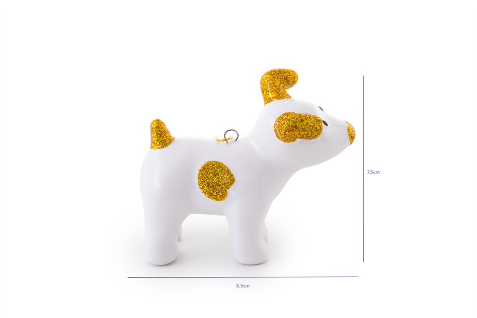 Snowdog Decoration - Sparky Gold