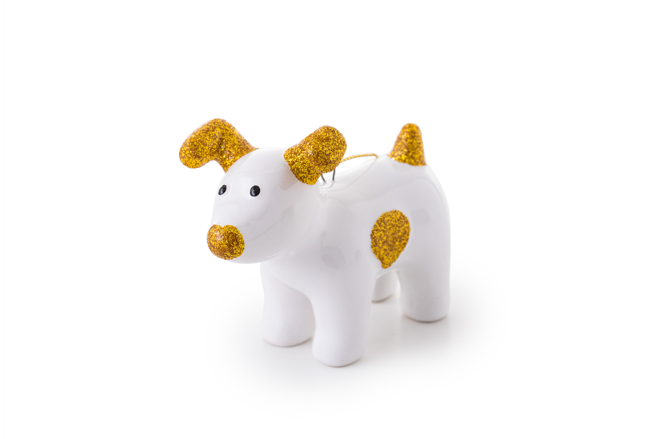 Snowdog Decoration - Sparky Gold