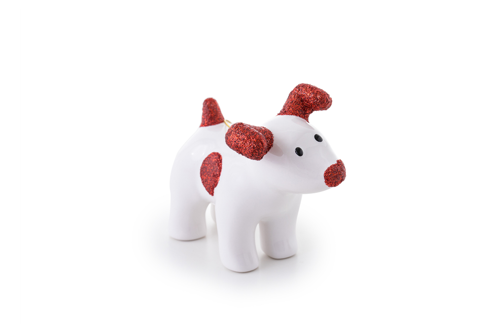 Snowdog Decoration - Sparky Red