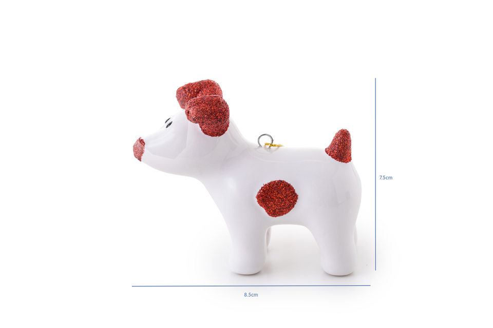 Snowdog Decoration - Sparky Red