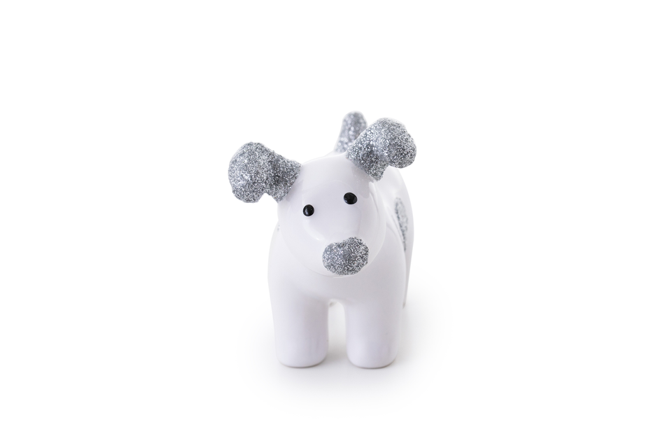 Snowdog Decoration - Sparky Silver