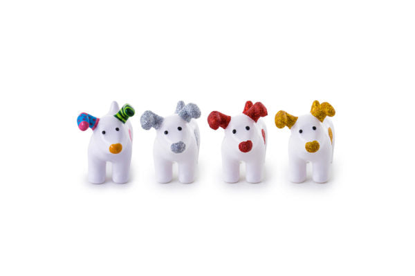 Snowdog Decorations - set of four